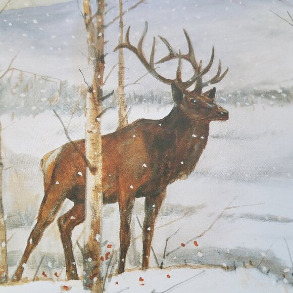 Les Kouba First Snow SIGNED Print 11X14" Elk Limited Edition Original Folder - Picture 7 of 16